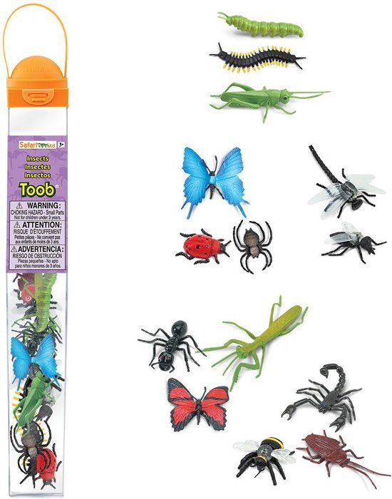 Satari Ltd usa Tube met 14 mini figuren insecten