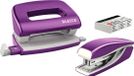 Leitz WOW Metalen Mini Nietmachine en Perforator Set - Paars Metallic