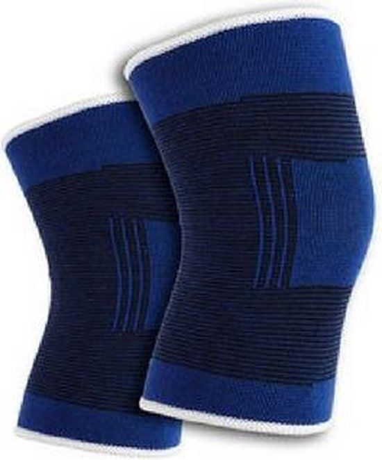 JY&K Kniebandage - Knieband - Zwart - One Size - 2 Stuks