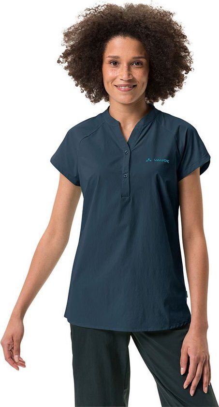 Vaude Yaras II Women's Cycling T-Shirt - Dark Sea Uni - Size 38 - Short Sleeve - 2023