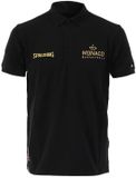 Spalding AS Monaco Polo Black Edition L Katoen Unisex Zwart