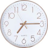 vidaXL Wandklok 30 cm roségoud