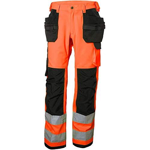 Helly Hansen Work Wear Unisex Volwassen Helly Hansen Wokrwear, Hv Orange/Charcoal, C62-Waist 44", Inside Leg 35"