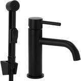 Rea - Wastafelkraan Met Bidetdouche Lungo Black