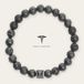 MEN OF MERCURY® Lava Armband Heren – Zwarte Kralenarmband 8 mm – Natuursteen Look – Elastisch – Luxe Geschenkverpakking