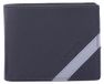 Lancetti Portefeuille homme cuir véritable noir avec détails bleu Black B UNICA 9x11x2.5 cm