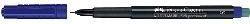 Faber-Castell Permanente markers, blauw, zwart, kunststof, 1 stuk