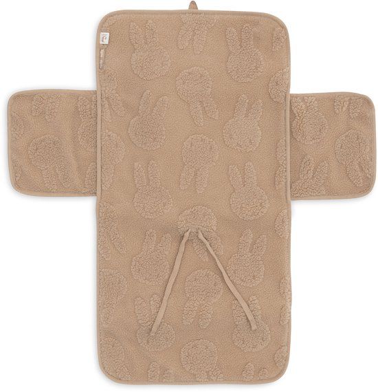 Jollein Verschoonmatjes met Opbergvakken - Miffy Jacquard - Teddy Biscuit