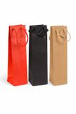 Packadi 12 x Papieren Wijntas 10+9x38cm Bruin Rood Zwart