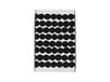 Marimekko Serviette Räsymatto noire serviette d'invité 30x50 cm