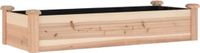 vidaXL Verhoogde Plantenbak - Houten Plantenbakken - Plantenbak verhoogd met voering 120x45x25 cm massief vurenhout