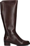 Everybody Hoge Laarzen Dames Berta, Maat: 37,5, Materiaal: Leer, Kleur: Bruin