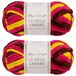 Utopia Crafts Cuddle Ombre Super Chunky chenillegaren voor breien en haken (2 x 100 g)