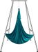 VEVOR Hamac de yoga aérienne avec cadre de yoga 6 x 2,6 m, balançoire de yoga verte, balançoire aérienne de yoga, hamac de yoga, balançoire, capacité de charge max. 250 kg, incluant chaussettes de yoga et coussinets pour les pieds, exercices anti-gravité