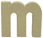 Décopatch AC825C - een houder van bruin papiermaché, 1,5 x 9,5 x 8,5 cm, kleine letter M