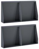 Mur de soutènement 4 pièces 40 x 12 x 30 cm Acier Anthracite
