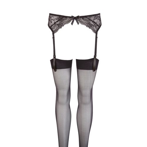 Cottelli Collection Zwarte kanten jarretel gordel SM - 4024144026531