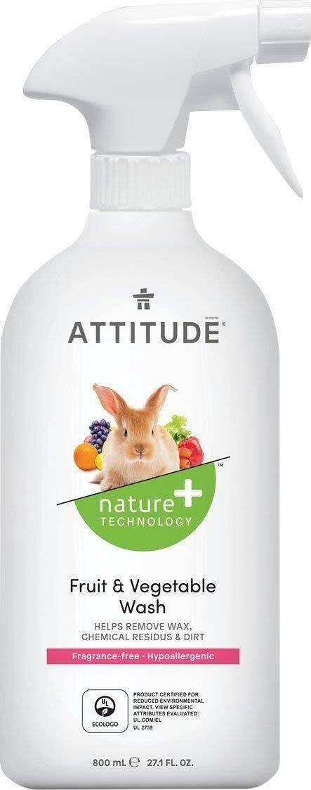 Attitude Nature+ Fruit en Groente reiniger (800ml)