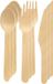 Duni Couverts jetables - 150x - couverts en bois - 16 cm - bio/éco/respectueux de l'environnement