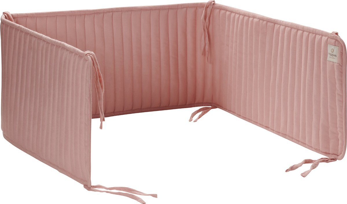 Noppies Quilted muslin bed bumper cot - Roze