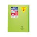 Clairefontaine 981603C Pak met 10 Geniete Schriften Koverbook Groen - 24x32 cm - 96 Pagina’s Kleine Ruitjes met Kantlijn - Wit Papier 90 g - Omslag Polypro