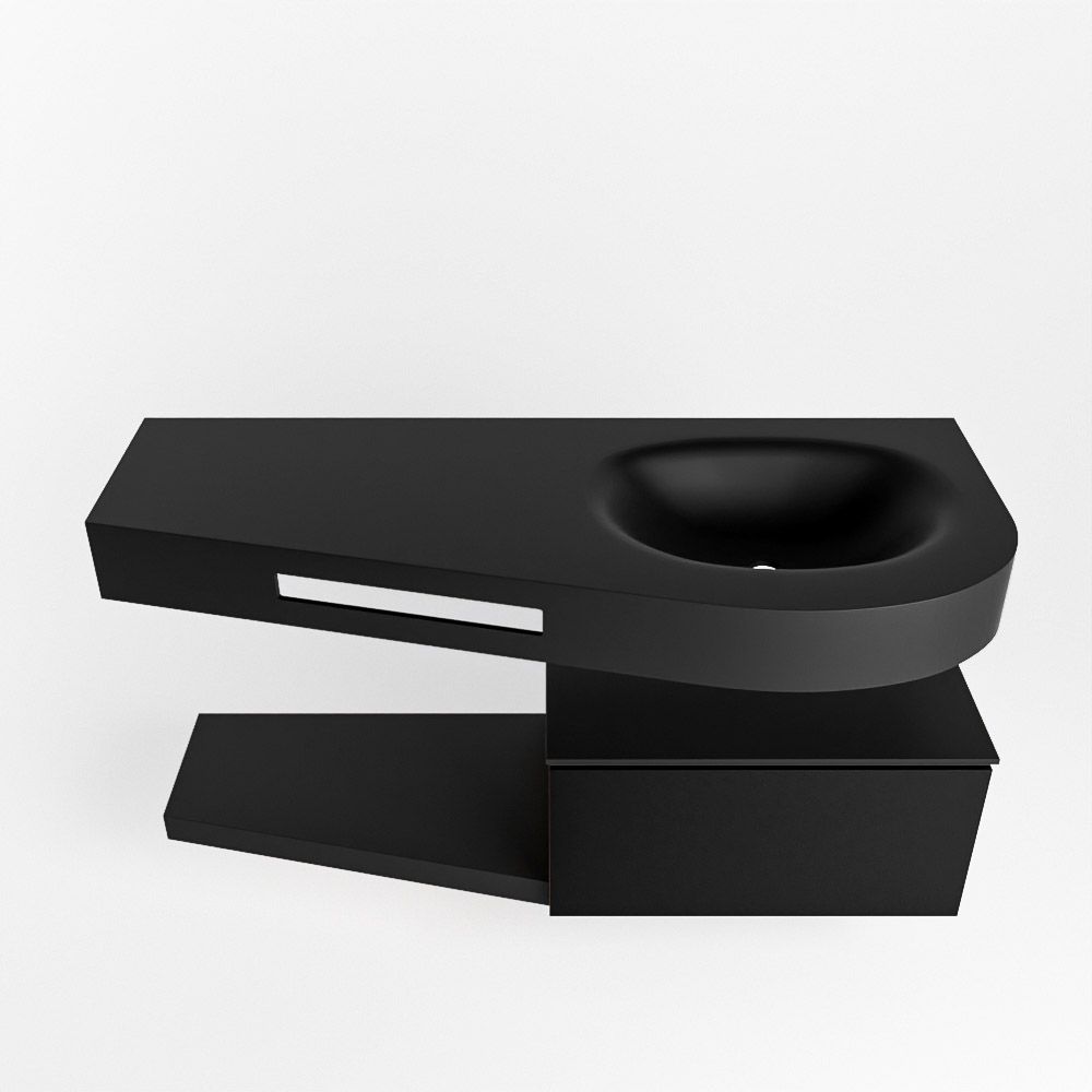 Mondiaz Riva Dulcet badkamermeubel rechts 120cm urban