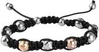 Akzent Damesarmband roestvrij staal met witte stenen 003795000002