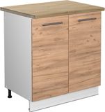 Vicco Fame-Line Wastafelkast – 80 cm, WB Eik Krachtige eik goud