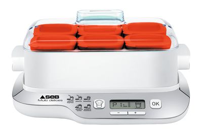 SEB YG660100 Yogurt Maker - 6 Pots - Red/White