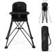 Deryan Pop 'N Sit - Chaise haute pliable - Noir - 6 mois à 4 ans