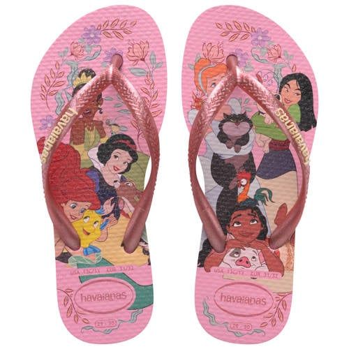Havaianas Kids Slim Princess teenslippers roze