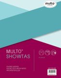 Multo showtasen - A4 - 23-gaats - materiaal PP 80 micron - transparant generfd - 10 stuks