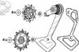 Sram Red Xplr Axs E1 Rear Derailleur Cage Set - UNI