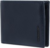 PIQUADRO Leren Portemonnee Modus Special Men´s Wallet Flip Out ID Holder RFID Blu Blauw