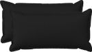vidaXL - Kussensloop - 2 stuks - HOUTEN - Zwart - 40 x 70 cm - Faux Linnen