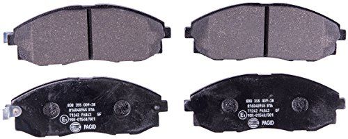 HELLA PAGID 8DB 355 009-381 Remblokkenset - T1242 - Dikte: 15.5mm - Remsysteem: Mando - Met akoestische slijtagewaarschuwing - voor o.a. HYUNDAI