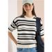 T-shirt à manches courtes et rayures