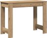 Bureau Artisanal 100x45x75 cm Bois traité Couleur chêne