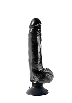 Pipedream King Cock - Vibrating Cock with Balls - 9 Inch - Black