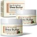 Beurre de karité brute 2 pièces pour hydratation de la peau et des cheveux