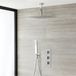 Kubix Thermostatische Doucheset 2 weg chroom regendouche 30x30cm