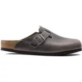 Birkenstock Sabots en cuir huilé naturel et semelle intérieure souple Boston