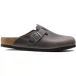 Birkenstock Sabots en cuir huilé naturel et semelle intérieure souple Boston