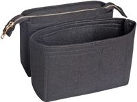 Merkloos / Sans marque Dailygoods Organizer Vilt - 2 Packs - Handtas Organizer - Zwart