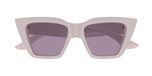 Alexander McQueen Am0507s Lunettes de soleil femme œil de chat violet 52mm