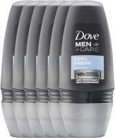 Dove Men+Care Cool Fresh - 6 x 50 ml - Deodorant Roller - Voordeelverpakking