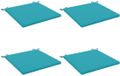 vidaXL - 4-Piece - Zitkussens - SOEST - 4 - st - 100% - Polyester - Turquoise