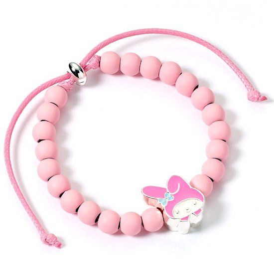 Hello Kitty The Carat Shop Hello Kitty Bracelet pink beads met My Melody Charm 21 cm Pendants & necklaces