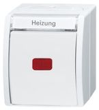 Busch-Jaeger BJ APWG oceaanverwarming - 2601/2SKWNH-54 Noodstop, 2-polig, alpinwit