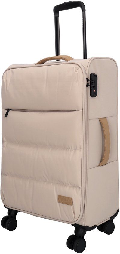 Zebra Trends Elske Koffer - M - Medium - Softcase - Lichttaupe